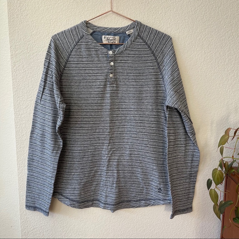 Original Penguin • striped Henley